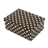 1/10 Gold Dot Black Gift Box(37.5*29*16CM) with a stylish black and gold polka dot design.